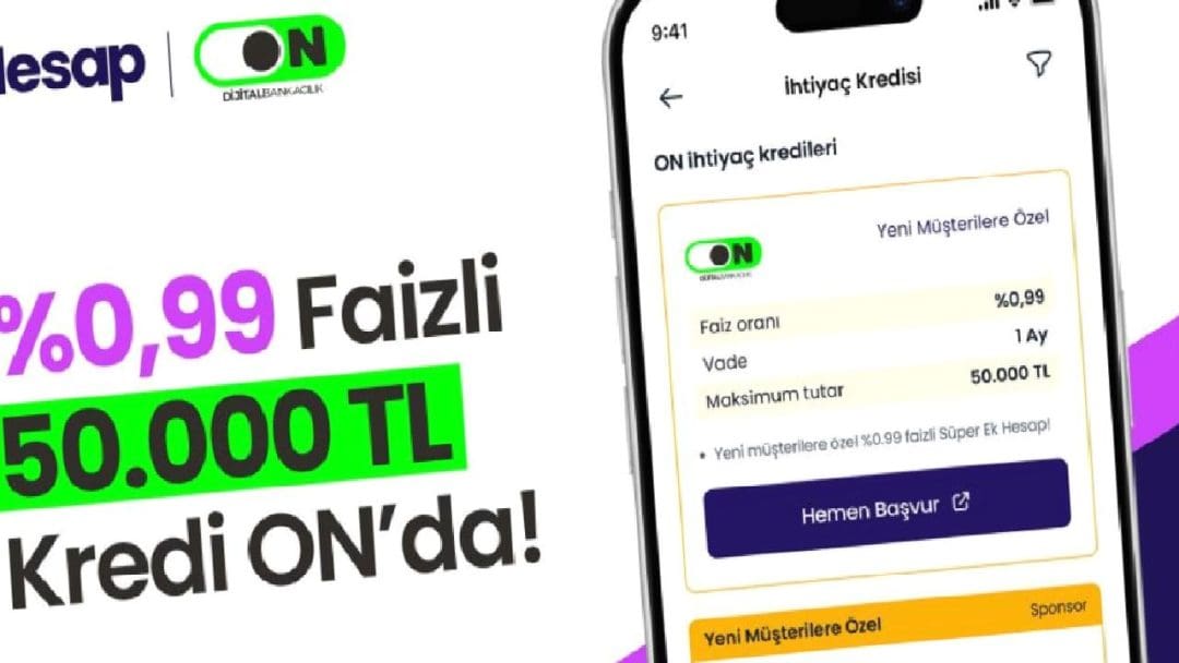 Yenilikçi Kredi Fırsatı: %0,99 Faiz Oranı ile 50.000 TL Kredi